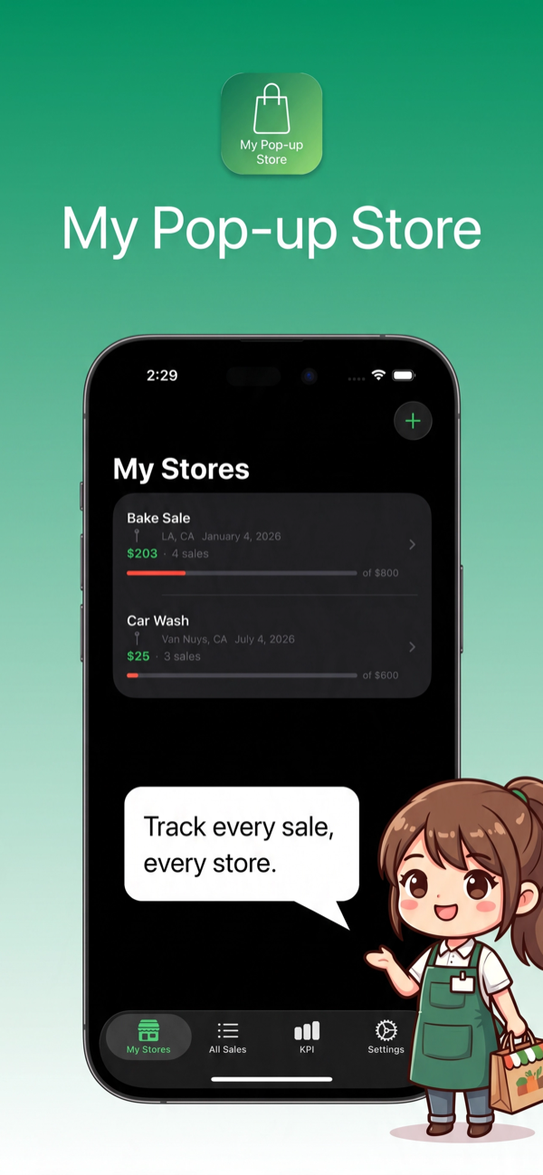 My Pop-up Store — Track every sale, every store